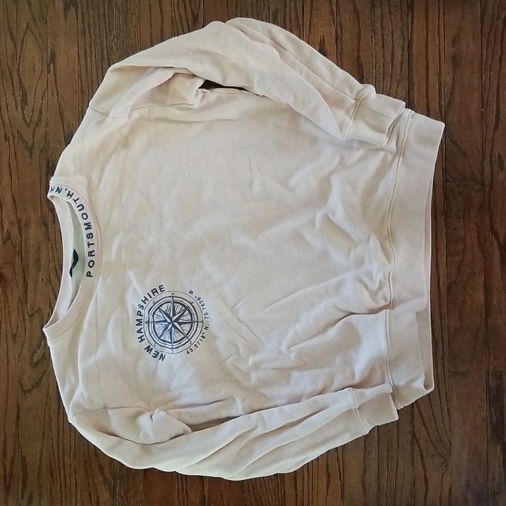 J. Crew New Hampshire Portsmouth Sweatshirt, Medium, Peach Color